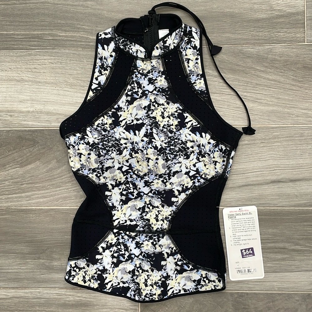LULULEMON - Water: Salty Swim SL Rashie. Size 4. New with tags on.